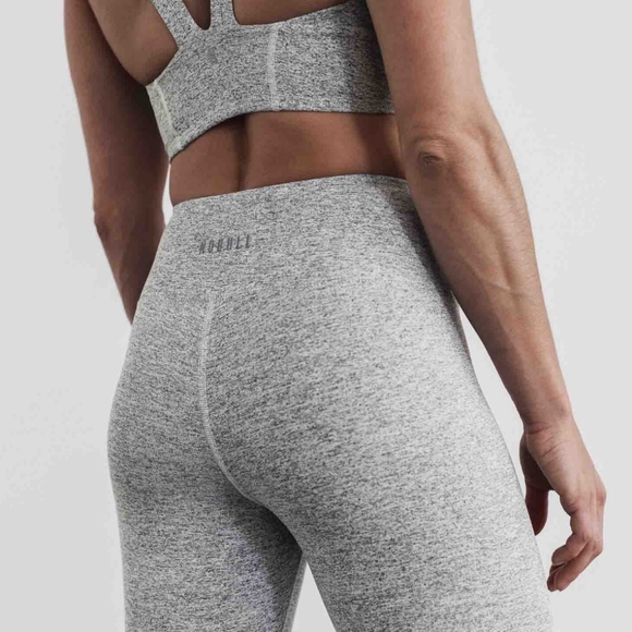 NWT NOBULL High-Rise Plush Heather Tight 28"- White Heather - SZ Small - Picture 2 of 7